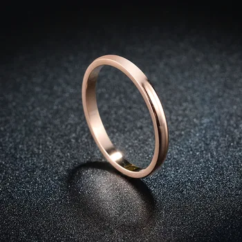 A Crescut Oțel Titan Ring De Sex Feminin Curba Moara Finisaj Accesorii Mână Decora Inelul