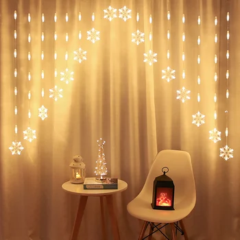 De craciun Perdea Lumini LED Lumini Șir Crăciun Fericit, Vacanță, Lumini, Decoratiuni Pentru Casa Navidad 2020 Anul Nou 2021 Xmas