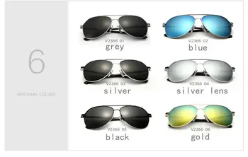 VEITHDIA Brand de Moda ochelari de Soare Polarizat Bărbați Cu 6 Culoare de Acoperire Oglinda Ochelari de Soare oculos de sex Masculin Accesorii Ochelari gafas 2366