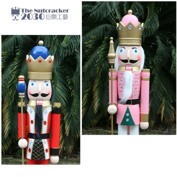 Jiangsu, Anhui spargatorul de Nuci 120CM marionetă soldat Regele 1,2 metri nunta Mall 2PC SET