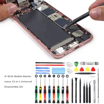 32 in 1 Multi-model Disponibil Metal + Plastic Demontați Instrument de Reparare Kit Telefon Reparații Șurubelniță Trageți Tija de Fraier