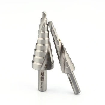 HSS Titan Pas Burghiu 4-12/4-20/4-25/4-32mm Pas Con Instrumente de Tăiere din Oțel de prelucrare a Lemnului Metal Set de Foraj din Oțel de Mare Viteză