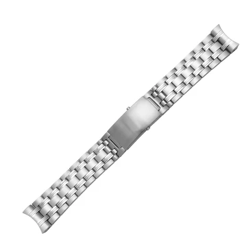 18mm Solide din oțel Inoxidabil curea curea de argint cu pliere catarama de Înlocuire curea de metal pentru Omega 007 ceas lanț