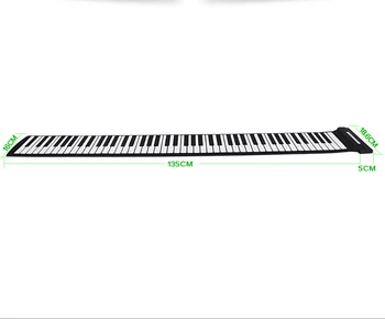 Portabil Flexibil 88 Chei Usb Flexibil Roll-Up Roll-Up Electronic Piano Keyboard USB Prieten Copil Ziua de nastere cadou de vacanță Nou Partid