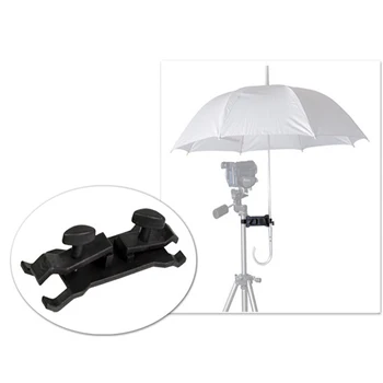 În aer liber Umbrela Titularul Clip Clemă Bridă Suport pentru Trepied Fotografie de Studio de Iluminat Umbrela Light stand negru
