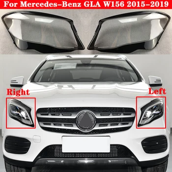 Auto Frontal Capac pentru Faruri Pentru Mercedes-Benz GLA W156 GLA200 GLA220 GLA260-2019 Lampcover Abajur Lentile de sticlă Coajă Capace