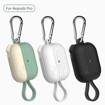 TyRoq husa Silicon Pentru Apple AirPods Pro Cu Breloc cupleze Perfect Pentru AirPods Pro de Protecție pentru AirPods 3 rezistent la Șocuri