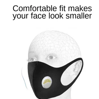 10buc Confrunta cu Gura Masca Anti-Virus Negru Filtru de Carbon activ Mouthmask Pentru Unisex Anti-praf Gura Masca de fata Lavabil