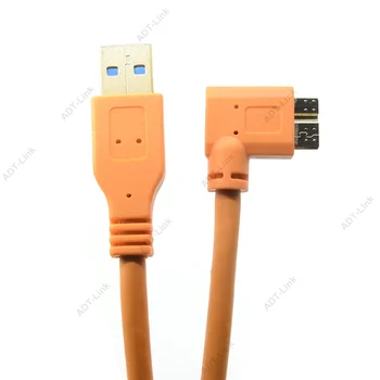 Micro-B USB 3.0 Cablu de aparat de Fotografiat USB Micro-B Unghi cablu 3m/ 5m/ 8m/ 10m Pentru Canon 5d4 1DX2 5DS 5DSR Nikon D5 D800 D810A/E D850