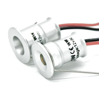 12PCS LED + IP67 Mini Driver Transformator IP65 1W 12Vdc Mini corp de Iluminat D15mm Tavan Loc CE Lumina pentru Exterior Scari Perete