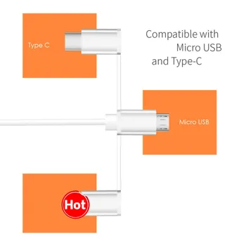 1080P HD LD6M-3M Plug and Play Miracast, DLNA, Airplay 3 În 1 Cablu HDTV Tip C/Conector Micro USB pentru IOS Android
