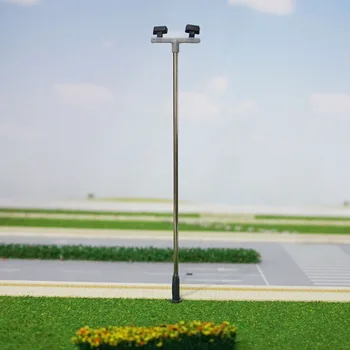 5 Buc HO OO Model la Scară Tren Light Railway Lampă cu LED-uri Post de Lumini de Stradă Clădire Peisaj Layout Model de Accesorii si Decor