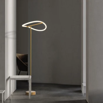 Nordic Minimalist Linie Inel Pandantiv Lumina cu LED-uri Moderne Note Lampă de Agățat LOFT Sală de Mese Living Home Deco Corpuri de Iluminat