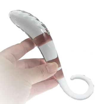 Sticlă Anal plug dop anal clar Adult pentru Femei joc Clitoris vagine Masturbari Erotic sex curte dop