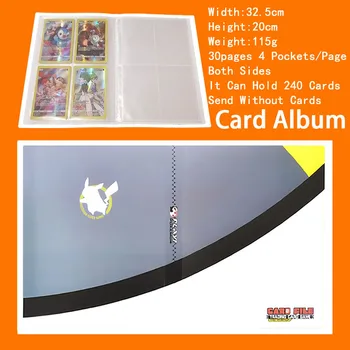 Album Pokemon carte Carte TAKARA TOMY 240pcs Anime Carte de Joc Poke Balon Colector Titularul Liant Dosar copii Încărcate Lista de Jucarii cadou