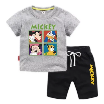 Vara Desene Animate Disney Mickey Minnie Mouse Copii Set Haine Copii Tricou Pantaloni Băieți Fete Tinutele Vestimentare Casual Sport Ti Se Potriveste
