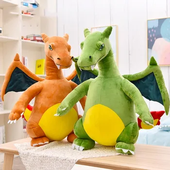 Mon Lapinou 30cm 45cm dinozaur jucărie de pluș figura anime umplute charizard papusa moale simulare de incendiu-respirație dragon păpușă jucărie pentru copii