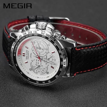 MEGIR Original Cuarț Bărbați Ceas Cadran Mare Sport Ceasuri Barbati Ceas Brand de Top Luxury Mens Ceasuri Relogio Masculino 1010