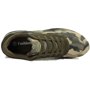 Nou Pantofi de Panza pentru Barbati Adidasi Unisex pentru Adulti Femei Camuflaj Încălțăminte Joasă Plat Dantela-up Pantofi de Funcționare Militare Anti-alunecare Moale