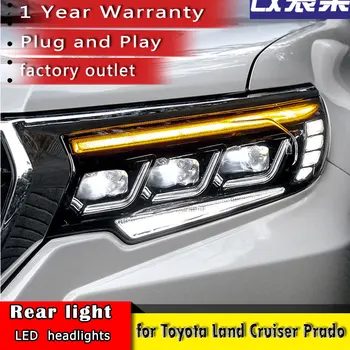 Styling auto pentru Toyota Land Cruiser Prado 2018 Faruri Prado Faruri LED DRL LED Accesorii Auto