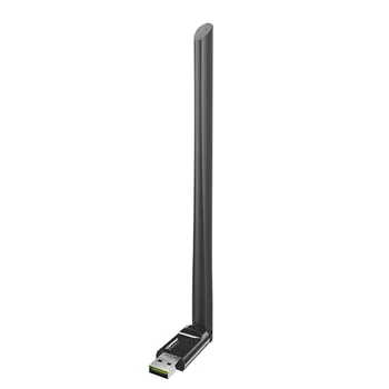 COMFAST CF-757F V2 USB 2.0 Mini WiFi Dongle-Receptor 2.4 GHz 150Mbps placa de Retea 6dBi Antenă Externă Adaptor Wireless pentru PC