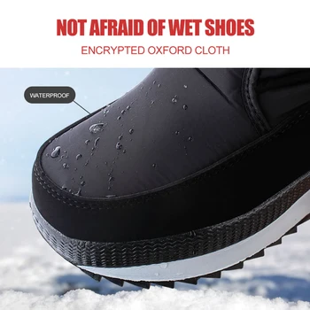Femei Cizme Impermeabile De Iarnă Pantofi Femei Cizme De Zăpadă Platforma Țină De Cald La Jumătatea Vițel Cizme De Iarna Cu Blana Groasă Tocuri Botas Mujer