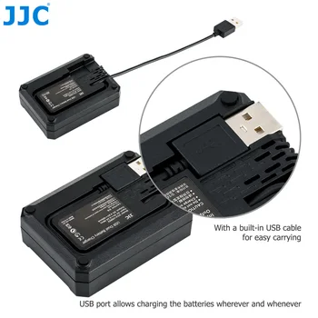 JJC Dual USB Încărcător de Baterie pentru Sony ZV-1 NP-BX1 RX100 VII VI VA V IV III II RX1RM2 RX1R RX1 WX500 WX530 WX300 aparat de Fotografiat Baterie