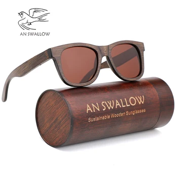 Pur manual de bambus și lemn ochelari de soare polarizat de protecție pentru bărbați ochelari de soare fierbinte la nivel mondial de simplu ochelari de soare femei