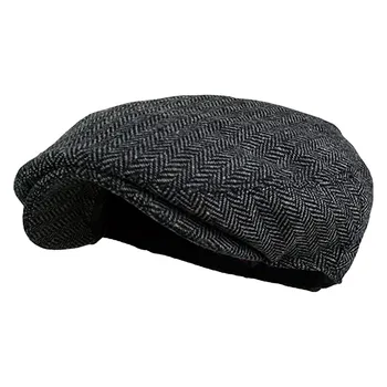 Moda 2020 Bereta Pălărie Bărbați Femei Carouri Moale Retro Pălării Casual Respirabil Cald Iarna Confort Bereta Шапка Бини Мужская