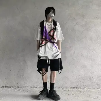 Hip Hop Naruto T Camasa Barbati Japoneze Pierde T-shirt Streetwear Harajuku Casual cu Maneci Scurte Vrac Topuri de Vara Tricou Tricouri Japonia