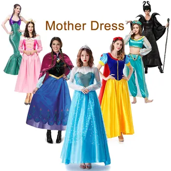 MUABABY Fete Elsa Si Anna Dress Copii Printesa Belle Costume Copii Rella Rochie Albă ca Zăpada Haine de Vară 3-10T