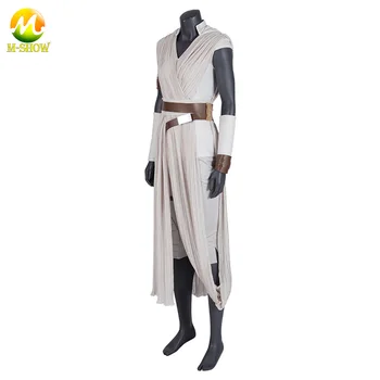 Creșterea Skywalker Rey Cosplay Costum Rey Set Complet Tinuta Costum de Halloween Pentru Femei Personalizate
