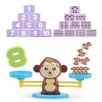 Maimuță Matematice Echilibru Digital Plus Numărare de Predare pentru Copii, Familie Joc de Masă Educația Timpurie Instrumente