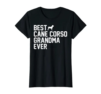 CANE CORSO Vreodată Femei Mai bun Bunica Epocă T-shirt-Tricou Femei-Negru