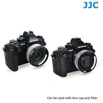 JJC Metal Lens Hood Șurub 58mm pentru Olympus M. Zuiko Digital ED 14-42mm f/3.5-5.6 EZ/ M. Zuiko Digital 17mm f/2.8 Obiectiv