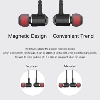 Awei Wireless In-Ear Stereo de Sunet Magnetic Cască Bluetooth Pentru Telefon de Susținere sport căști Pentru Telefon