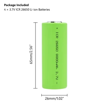Acumulator 26650 3.7 V 8800mAh Baterii reîncărcabile Li-ion de siguranță bateriile Industriale de a folosi puterea mare de descărcare de gestiune curent mare