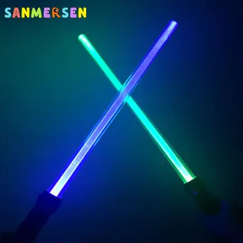 Colorate Sabia Jucarii pentru Copii Baieti Sabie Luminoasă Jedi Sabre Laaser Sabia de Lumină LED Intermitent Lightstick Strălucire Întuneric Jucarii