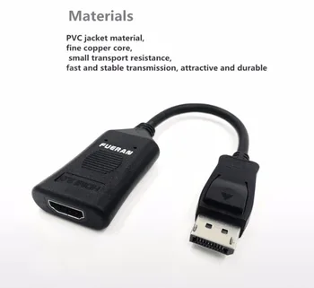 Adaptor HDMI - Modul Activ DisplayPort la HDMI de sex Masculin la Feminin Adaptor Suporta Ultra Înaltă Definiție Șase Ecran Outp 4K@ 60Hz