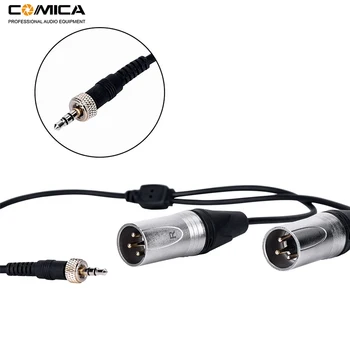 Comica MCV-DS-XLR 3.5 mm TRS pentru Dual XLR, Ieșire Audio Stereo Cablu Adaptor pentru Comica Microfon Wireless Sisteme