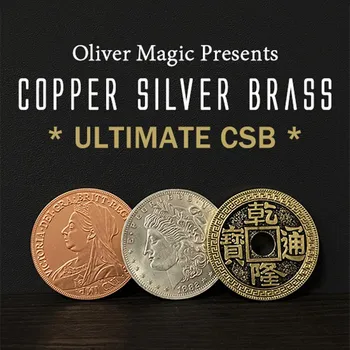 Final CSB 2.0 de Oliver Magic de Cupru, Argint, Alama Transpunerea Aproape de Monede Trucuri de Magie Mentalism Magie de Strada Trucuri