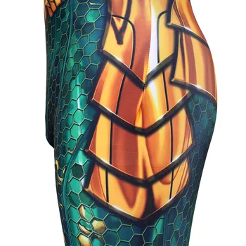 Filmul Aquaman Cosplay Costum De Super-Erou Arthur Curry Cosplay Zentai Body Super-Erou Costum De Halloween Costum Transport Gratuit