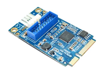 XT-XINTE MINI-PCI-E-USB3.0 Adaptor de Card MINI PCIE to19-pin USB 3.0 Card de Expansiune