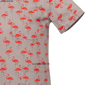 Moda pentru femei Lalele Floare de Imprimare bluza Tricou Elastic