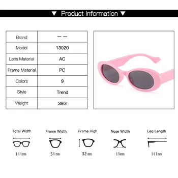 LongKeeper 2021 Vintage Oval ochelari de Soare Femei Barbati Brand Designer Trend Mic Cadru Ochelari de Soare Doamnelor Hip-hop UV400 Ochelari