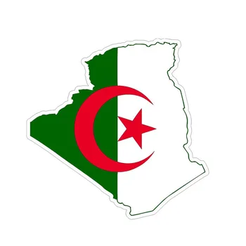 Algeria Flag Harta Auto Autocolant autocolant Usa Motocicleta Impermeabil Parbriz Auto Styling Decal
