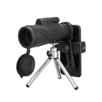 40x60 9500m HD Zoom Telescop Monocular BK4 Telescop Viziune de Noapte + Trepied Pentru Telefon Mobil