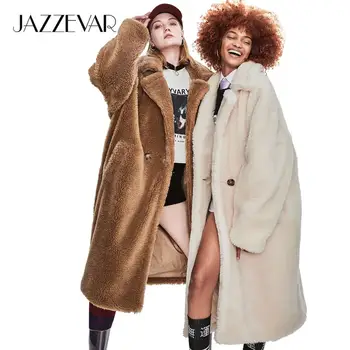 JAZZEVAR 2020 Iarna Noi de Mare de Moda pentru Femei Teddy Bear Pictograma Hanorac X-Mult Supradimensionate Strat Gros de Îmbrăcăminte exterioară Cald Haine Largi
