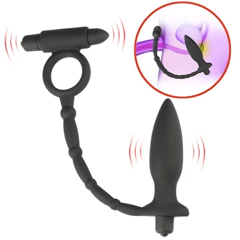 Vibrator pentru bărbați Silicon rezistent la apa G Punctul de a Stimula Prostata Masaj Analsex Vibratoare Jucarii Sexuale+vibrator