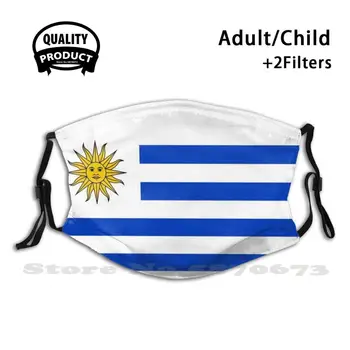 Uruguay Moda Măști De Protecție Steaguri Colorate Țară Pictograma Glob Național Al Organizației Națiunilor Naționalitate Semn Stat Simbolul Uniunii De Fotbal
